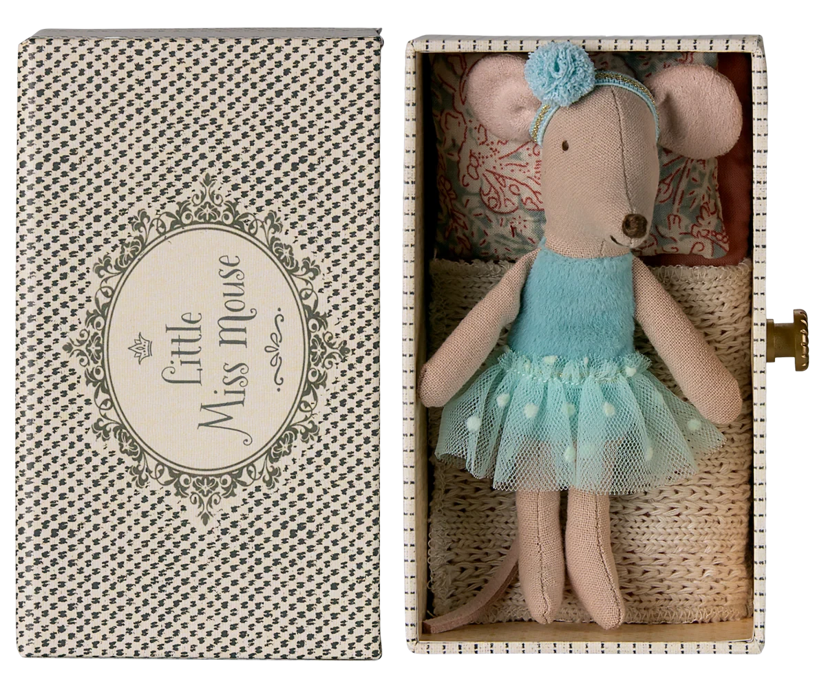 Souris ballerine dans son lit tiroir, Petite soeur - MAILEG 17-5104-00 5707304146117