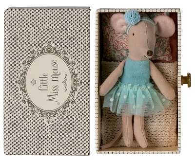 Souris ballerine dans son lit tiroir, Petite soeur - MAILEG 17-5104-00 5707304146117
