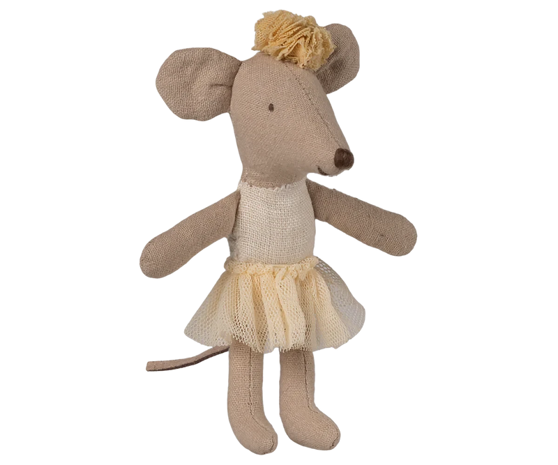 Souris ballerine Petite sœur Blanc cassé - MAILEG 