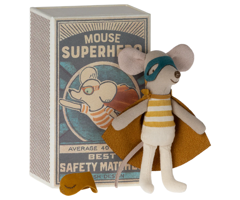 Souris super hero dans la boite allumette - MAILEG 17-3101-00 5707304130239