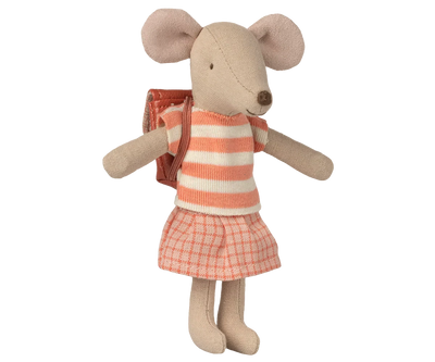 Souris tricycle grande soeur corail- MAILEG