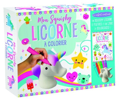 SQUISHY A COLORIER LICORNE - AUZOU 