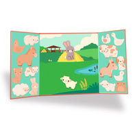 STICKERS ÉPAIS ET REPOSITIONNABLES LES ANIMAUX DE LA FERME - DJECO