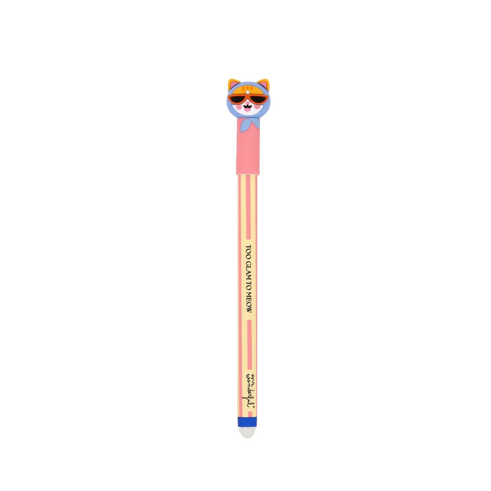 Stylo effaçable Bo-Bo Chat - Too glam to meow - MR. WONDERFUL 