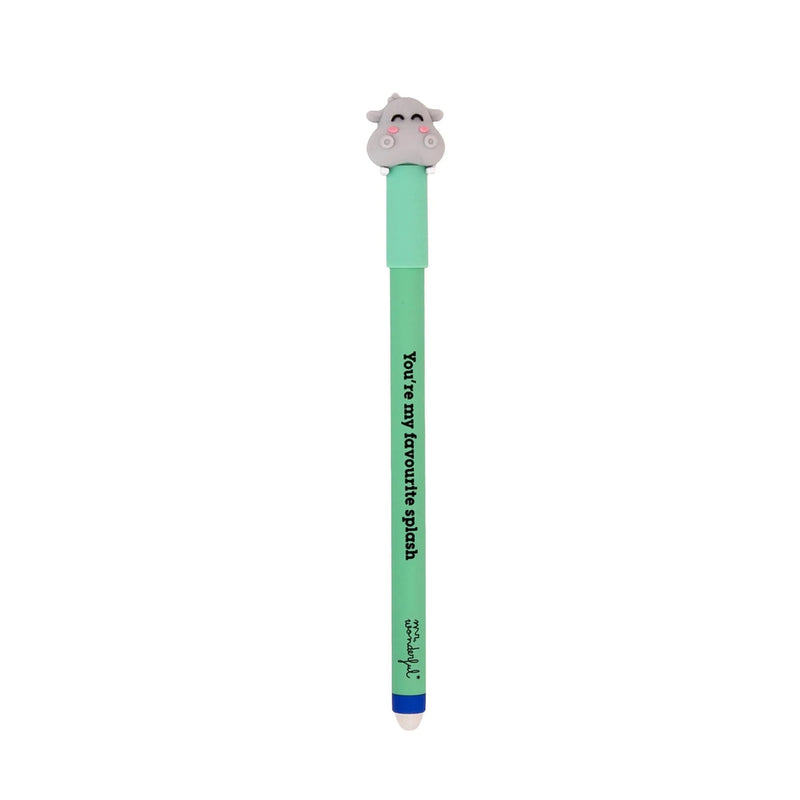 Stylo effaçable Bo-Bo Hippopotame - You’re my favourite splash- MR. WONDERFUL 