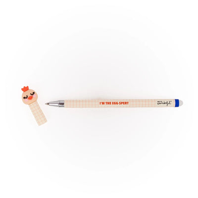 Stylo effaçable Bo-Bo poule – Je suis l’œuf-pert - MR. WONDERFUL