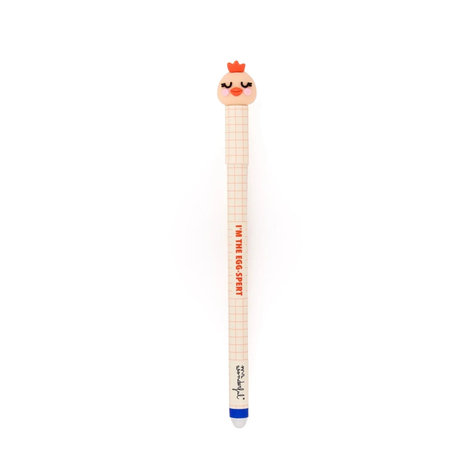 Stylo effaçable Bo-Bo poule – Je suis l’œuf-pert - MR. WONDERFUL 