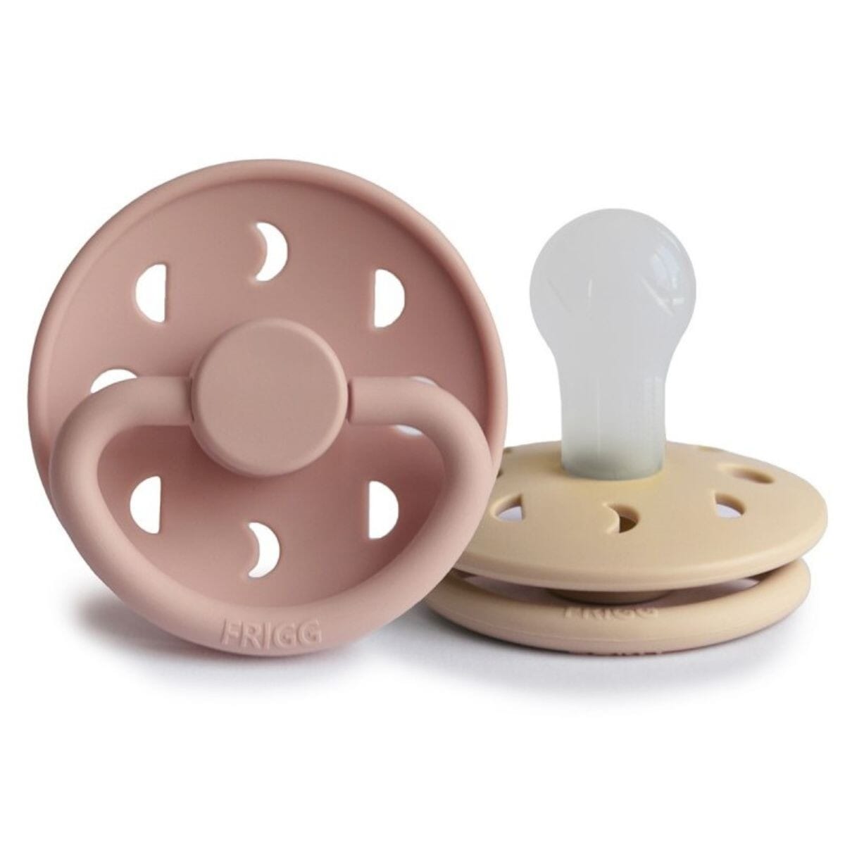 Sucette moon silicone blush/ croissant taille 2 - frigg 70.4302.36 5715239012094