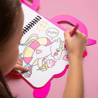 Super Coloring & Stickers Book Lily - Omy CAH13 3760301404972