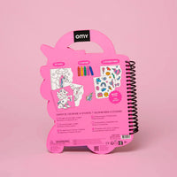 Super Coloring & Stickers Book Lily - Omy CAH13 3760301404972