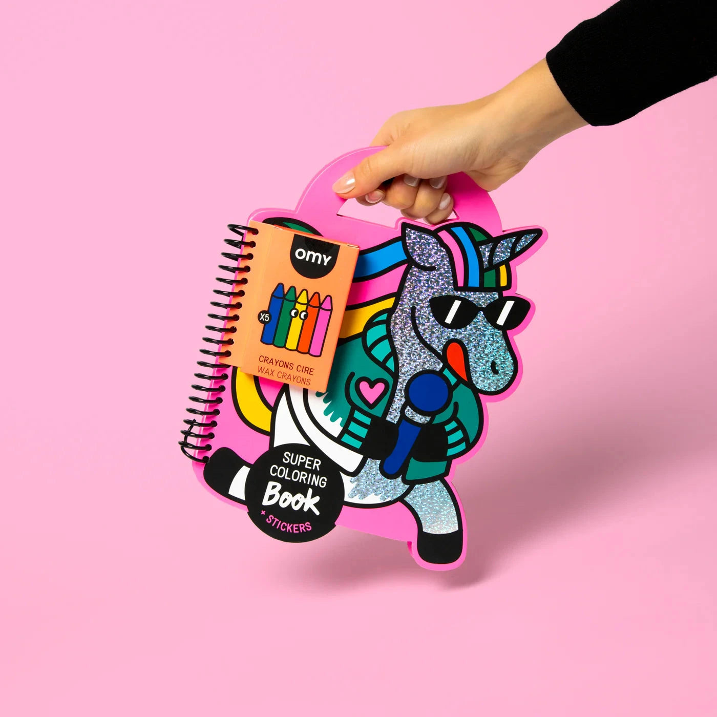 Super Coloring & Stickers Book Lily - Omy CAH13 3760301404972