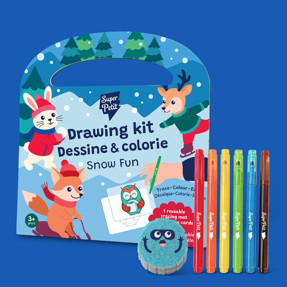 Mallette de dessin Drawing Kit Snow Fun de SuperPetit – vue 3