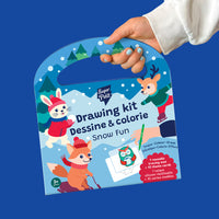 Mallette de dessin Drawing Kit Snow Fun de SuperPetit