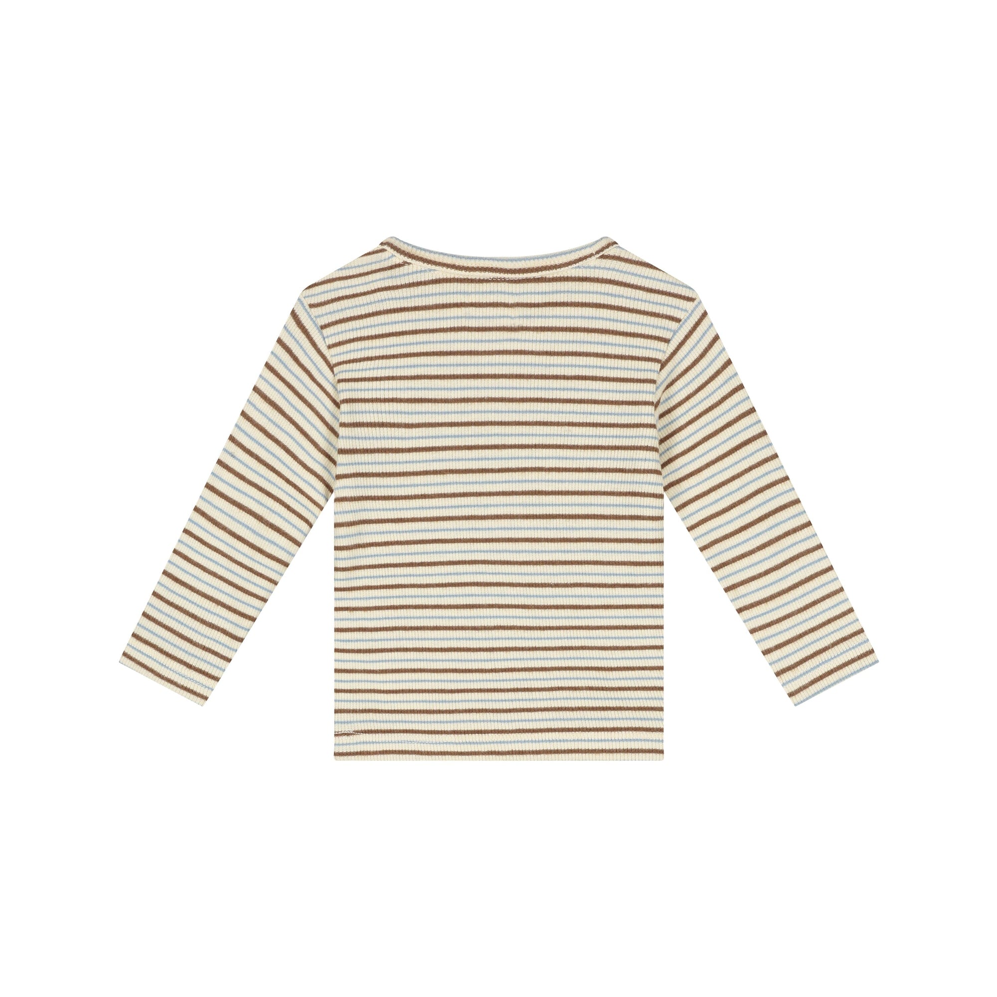 t-shirt bébé manche courte rayé ivory - A TINY STORY
