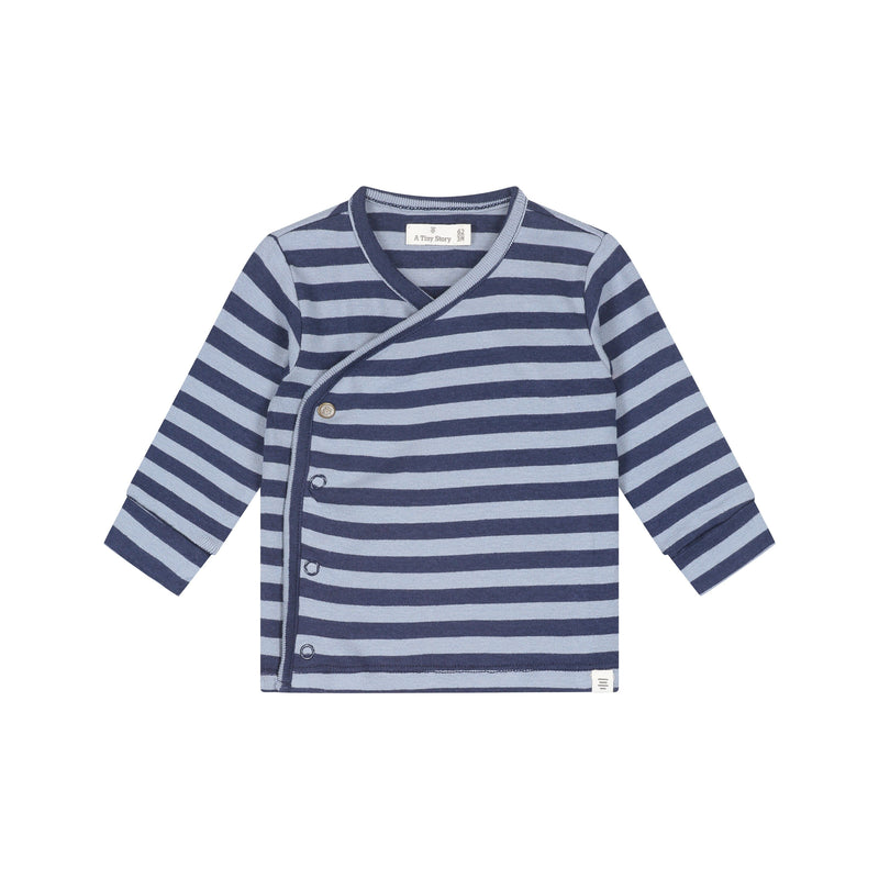 t-shirt bébé manche longue bleu foncé - A TINY STORY 