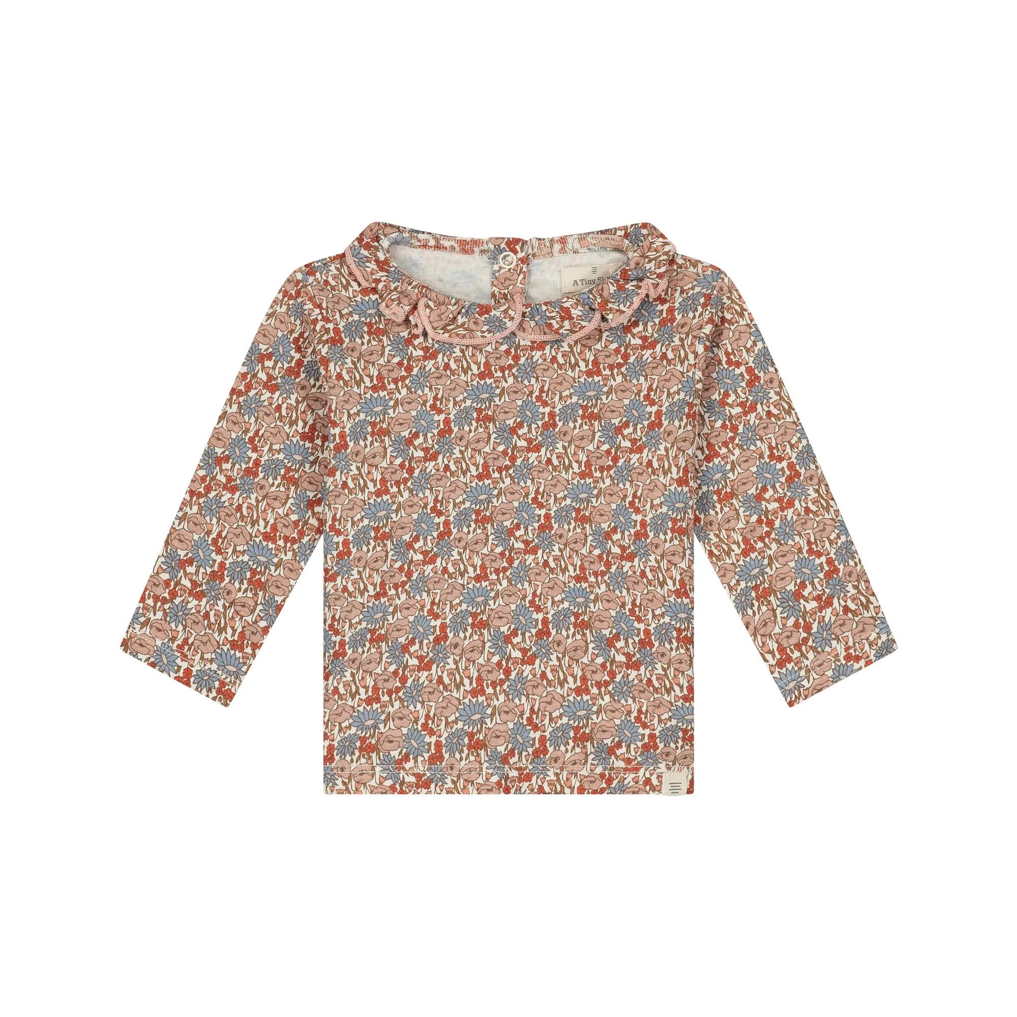 T-shirt bébé manches longues fleuri multicolore d’A Tiny Story