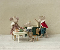 Table à manger vintage miniature Souris Blanc Off white - MAILEG 11-5141-00 5707304148968