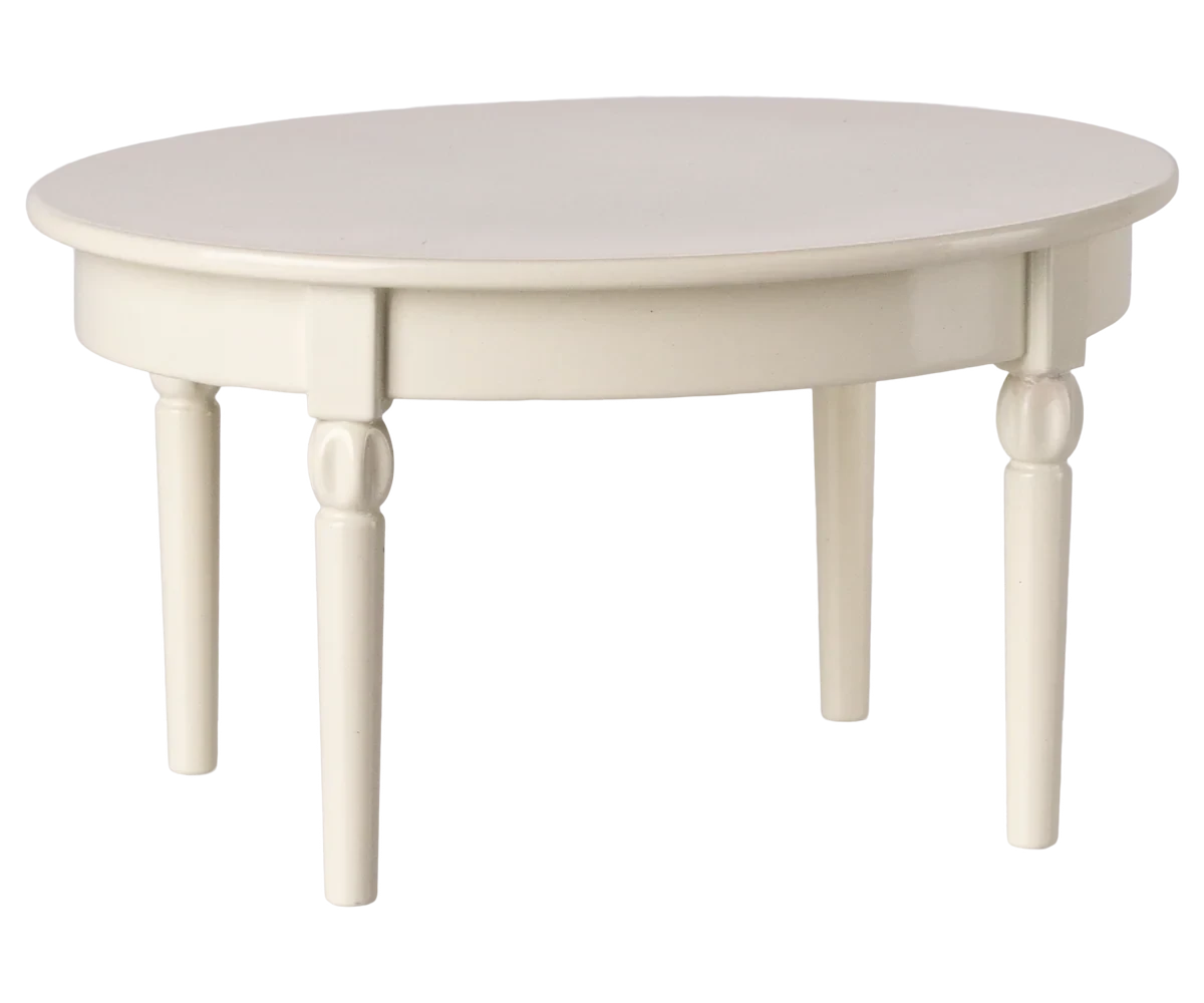 Table à manger vintage miniature Souris Blanc Off white - MAILEG 11-5141-00 5707304148968