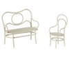 Table, banc et chaise souris small blanc cassé - MAILEG 11-5106-00