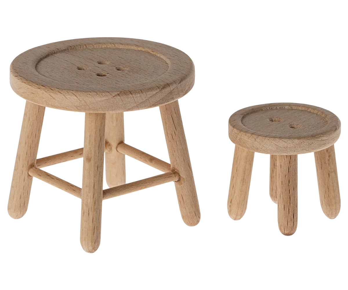 Table et tabouret souris - MAILEG 11-4000-00 5707304134343