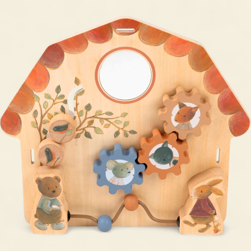 Tableau d'activités en bois bébé – Egmont Toys 