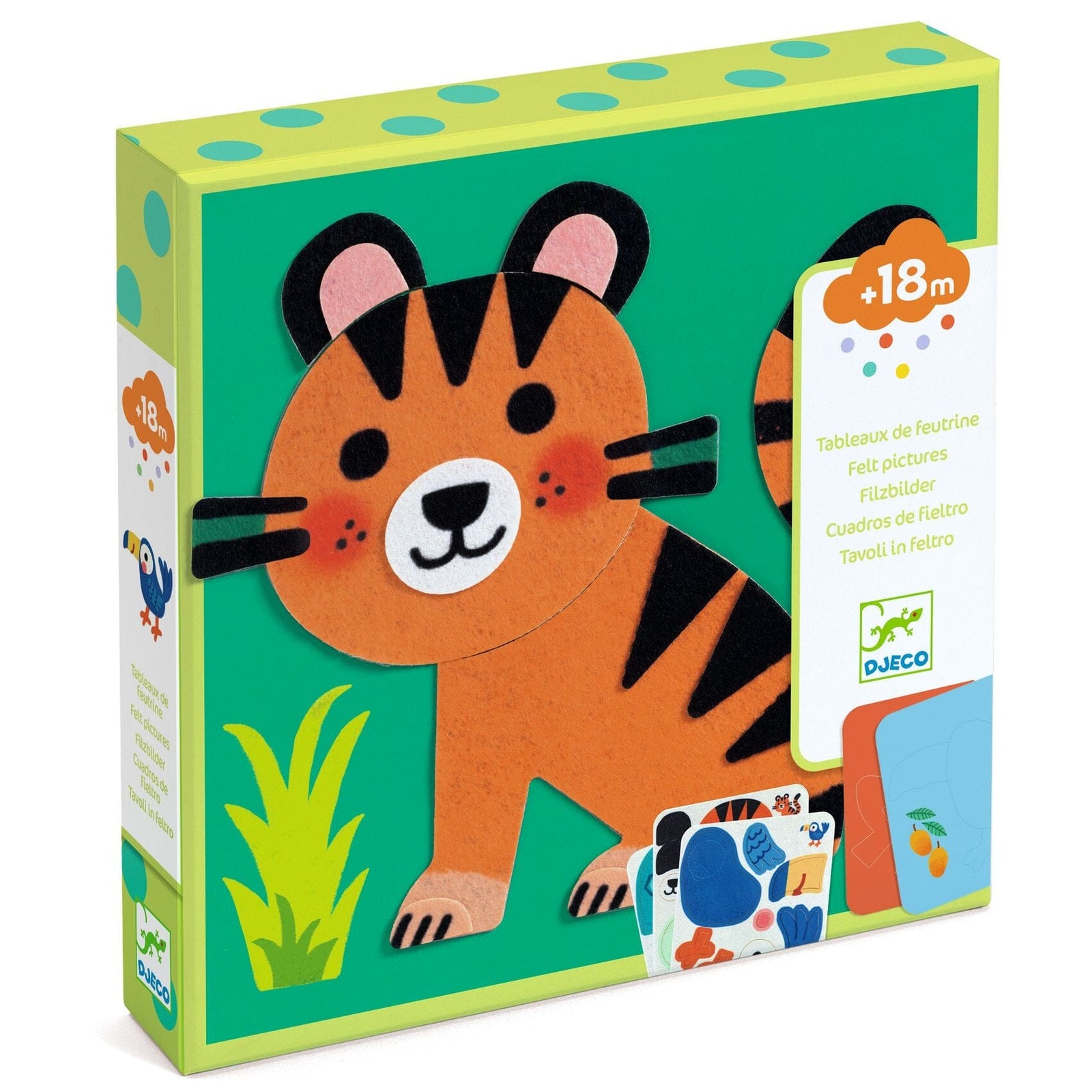 Tableaux de feutrine Animaux tout doux - DJECO 