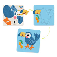 Tableaux de feutrine Animaux tout doux - DJECO