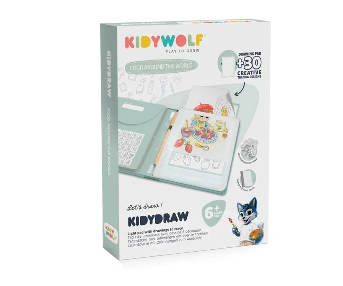 Tablette à dessin lumineuse K draw pad food - kidywolf