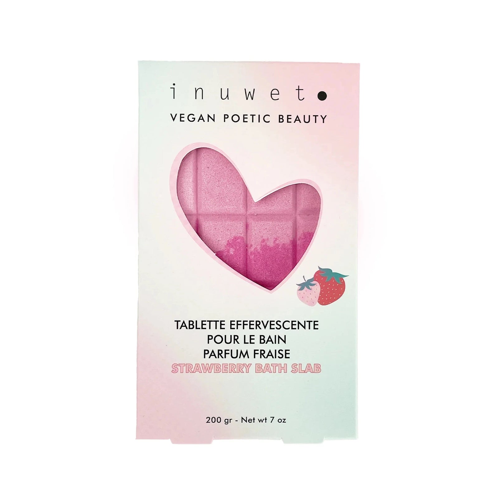 Tablette effervescente pour le bain fraise- inuwet VINBCH4 3662232006846