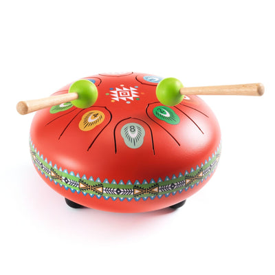 Tambour à languettes rouge 8 notes - Djeco