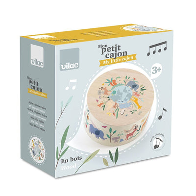 Tambour Cajón en bois les animaux du monde Sarah Betz - VILAC 7113 3048700071132