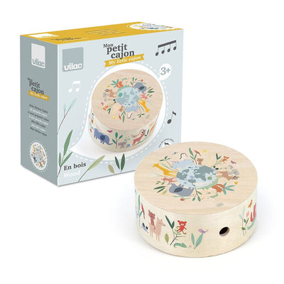 Tambour Cajón en bois les animaux du monde Sarah Betz - VILAC 7113 3048700071132