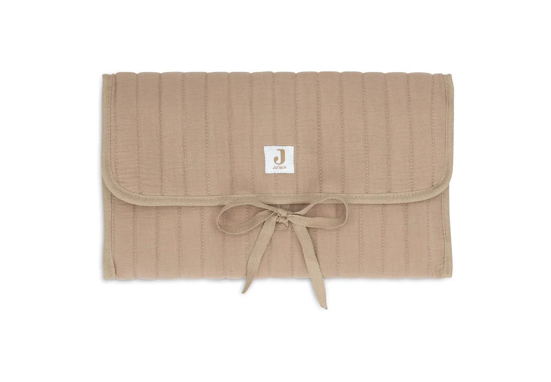Tapis à Langer nomade Gaze de Coton Biscuit - JOLLEIN 096-001-00103 8717329393622