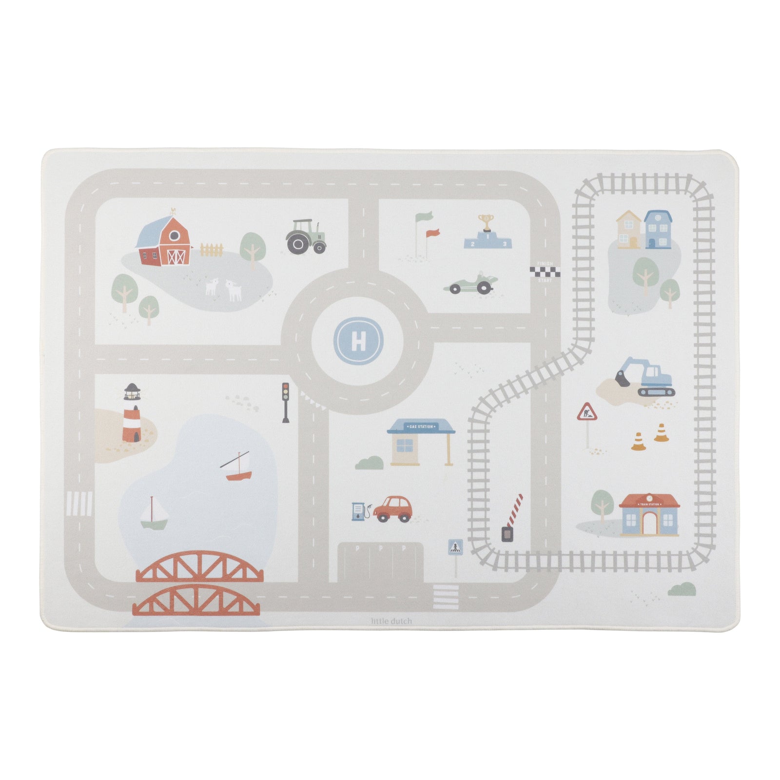 tapis circuit de voiture - LITTLE DUTCH 