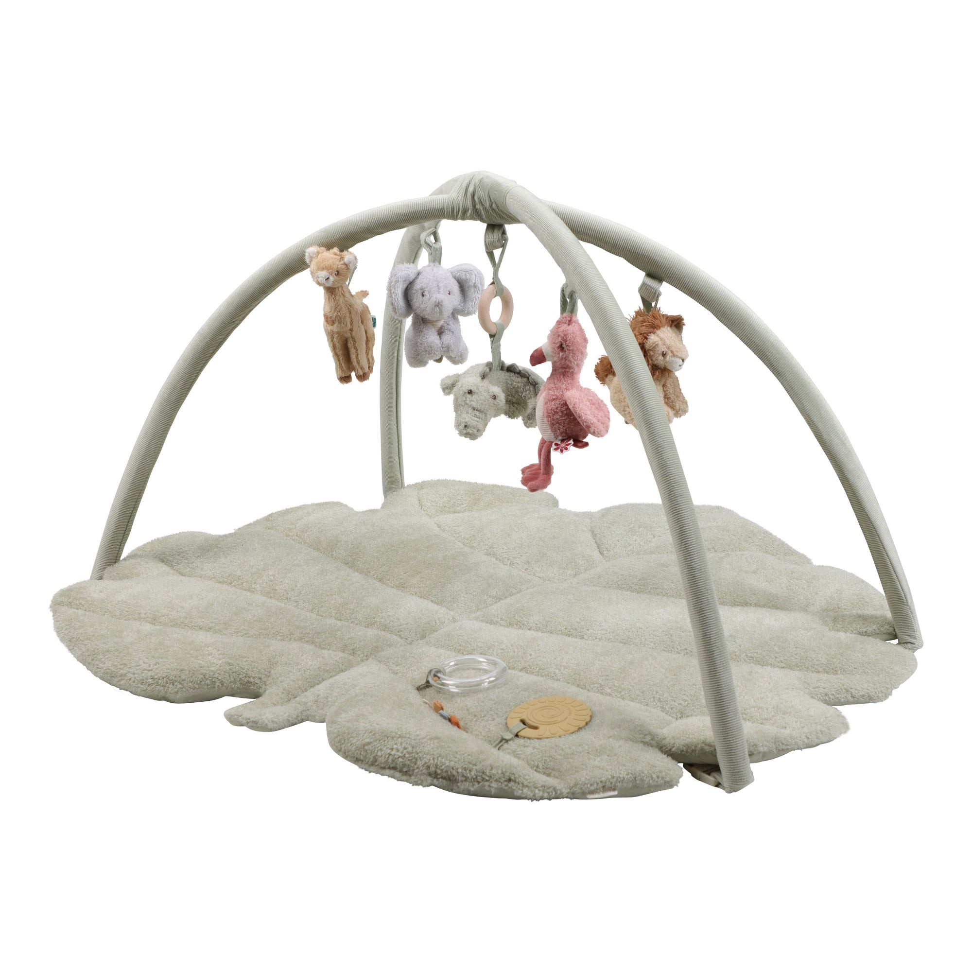 Tapis d'activités avec arches safari friends - LITTLE DUTCH