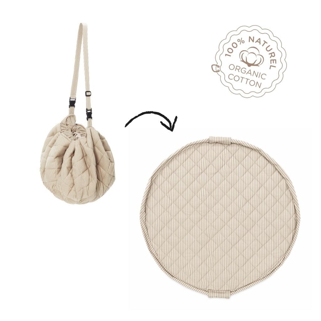 Tapis D'éveil bio stripes blue - PLAY & GO stripe bleu 4895250601352