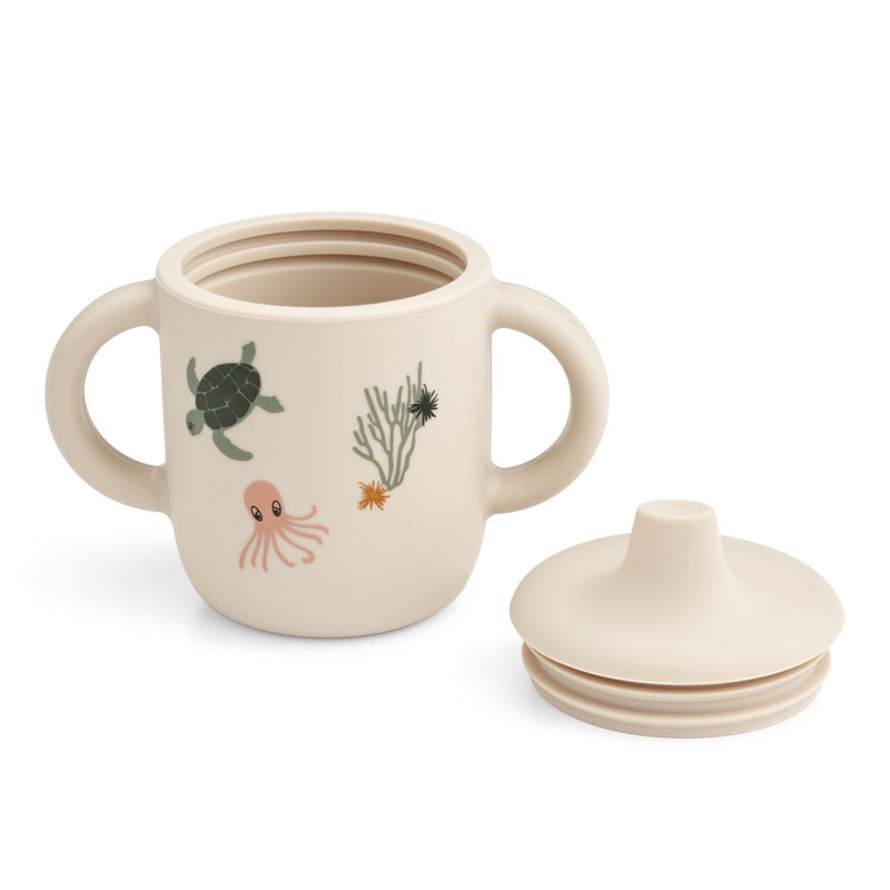 Tasse avec paille Jenna - Tuscany Rose/Apple Blossom par Liewood