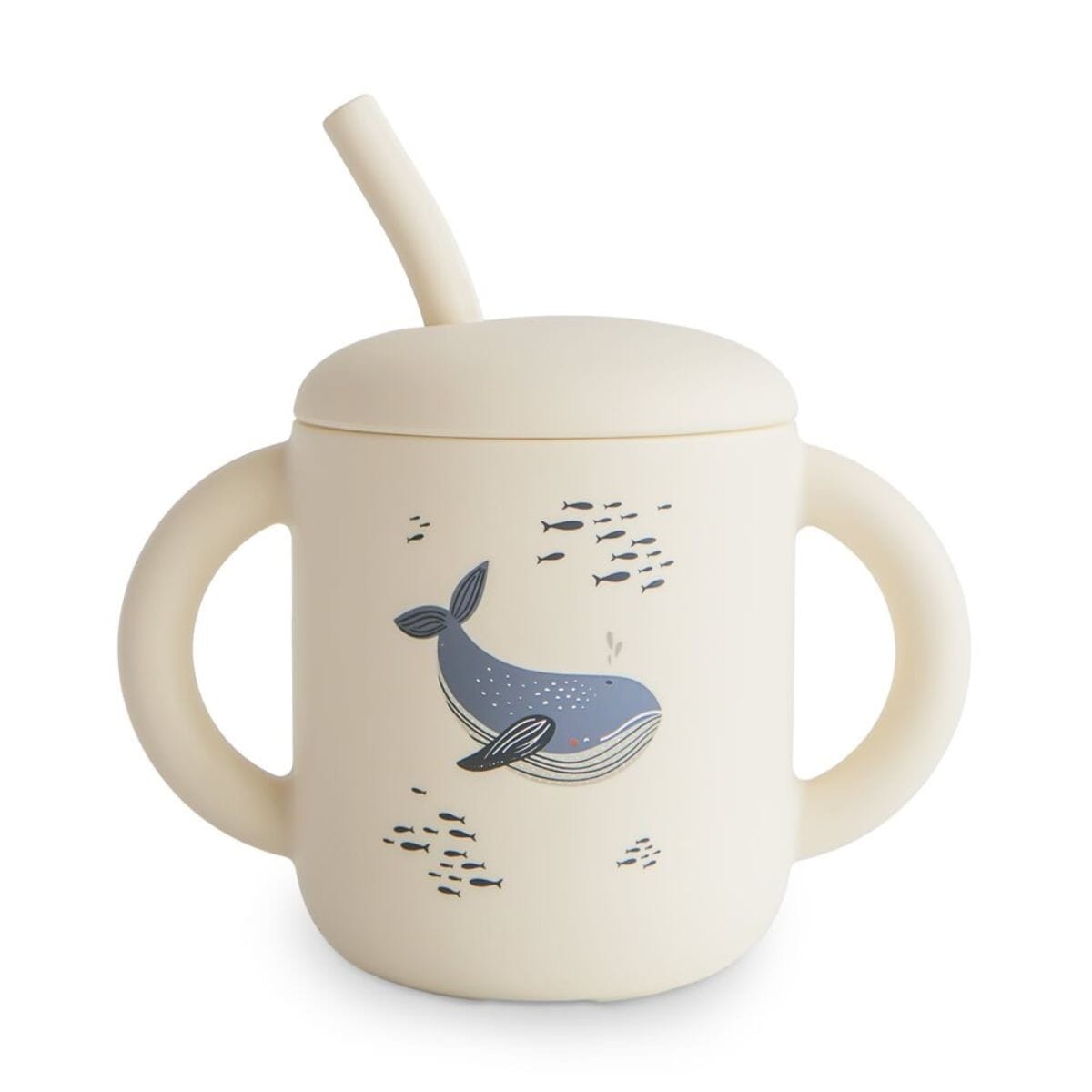 Tasse d'apprentissage avec paille baleine - MUSHIE 70.051.61 