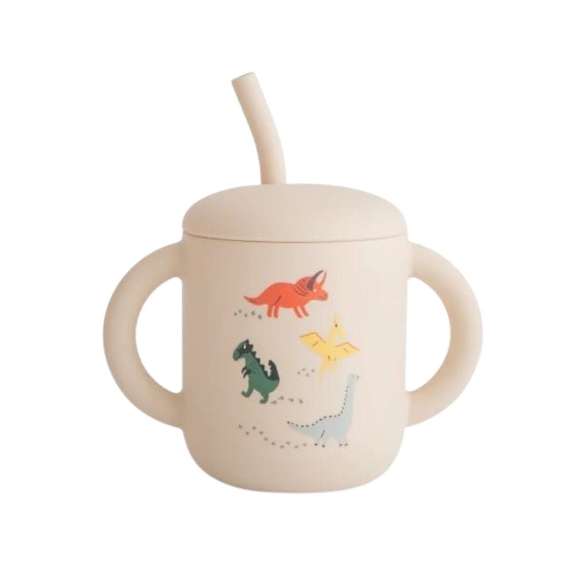 Tasse d'apprentissage avec paille dino - MUSHIE 70.051.64 0840355803488