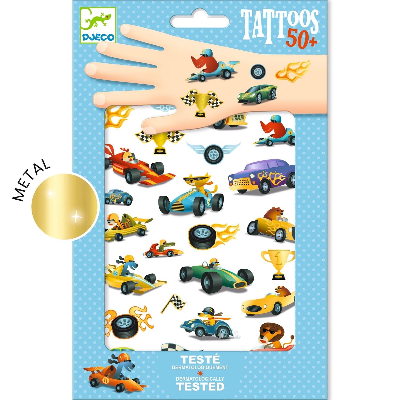 Tatouages éphémères bolides - DJECO 