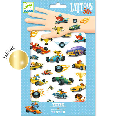 Tatouages éphémères bolides - DJECO