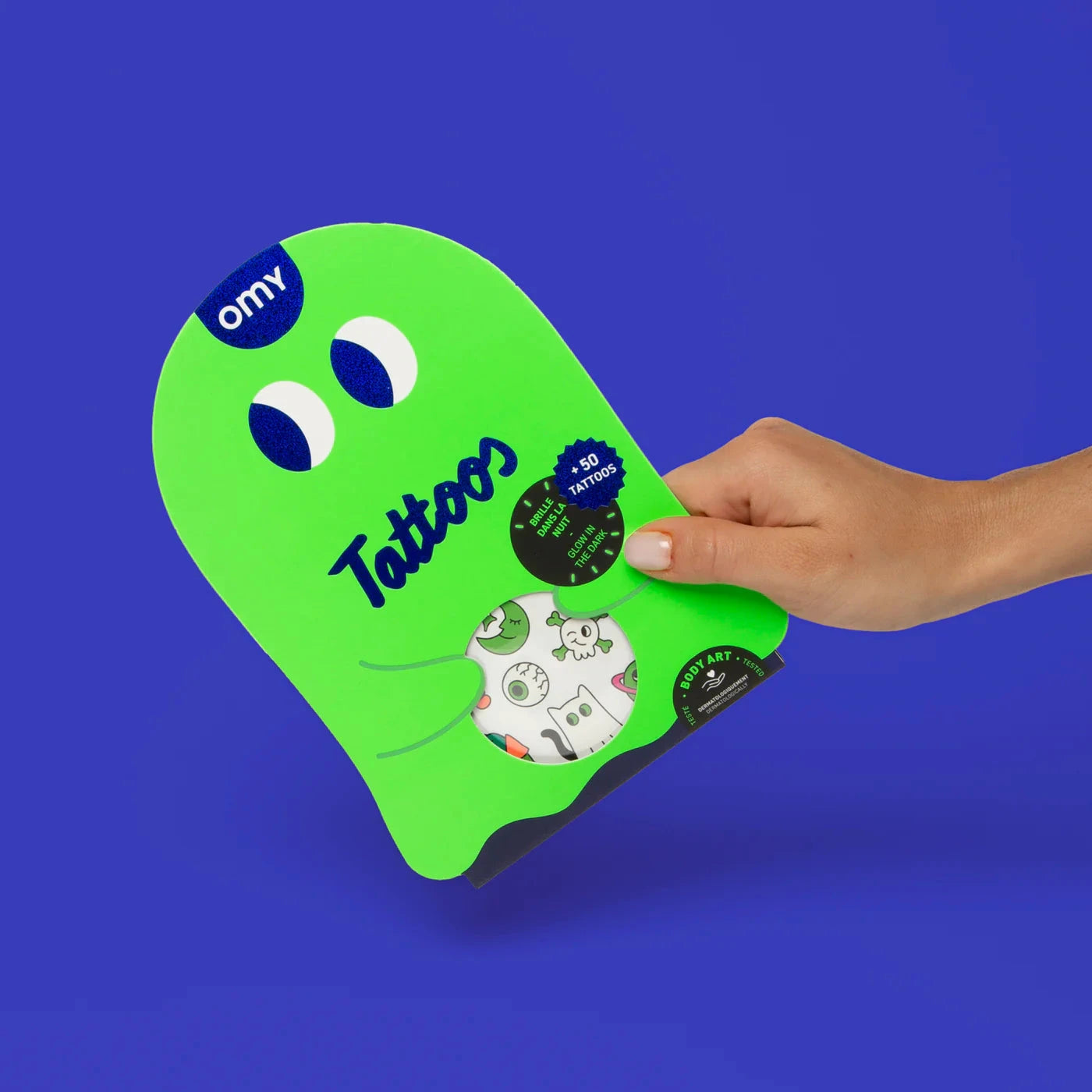 Tatouages phosphorescents boo ! - Omy 