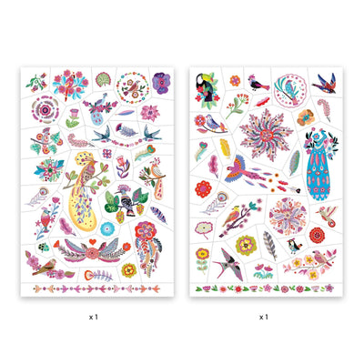 Tatouages plume color - DJECO DJ09615