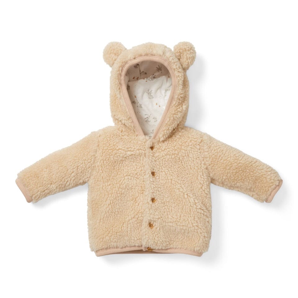Teddy jacket Bunny Sand - Little Dutch CL25823121 8720847029171
