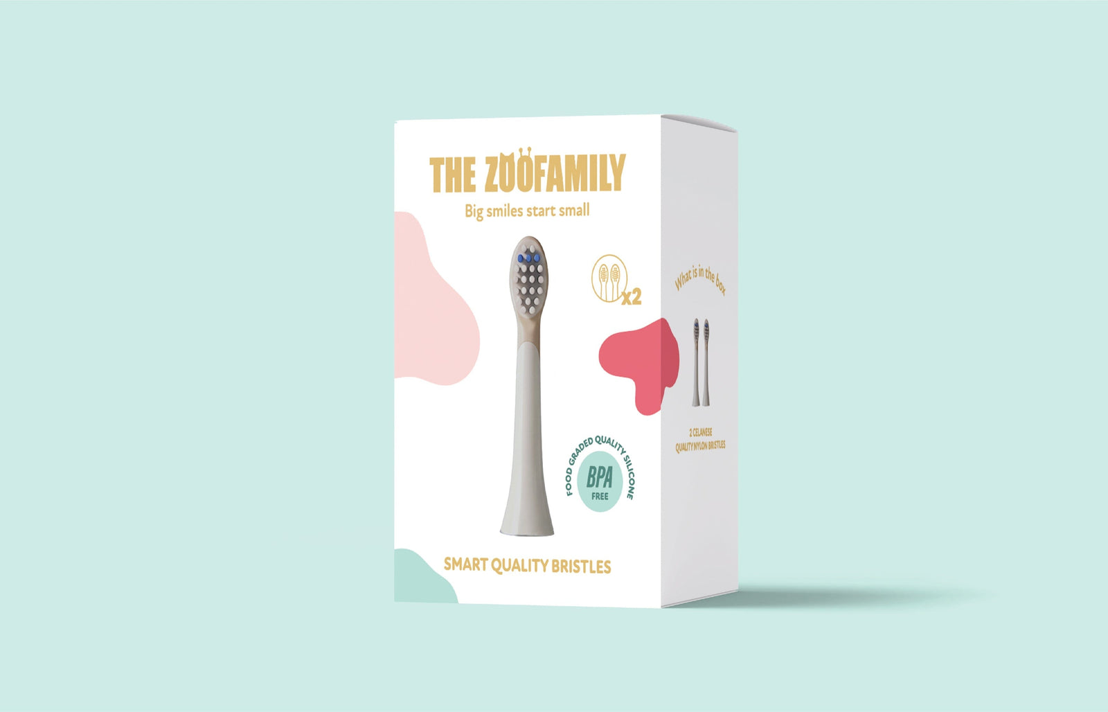 Têtes de rechange Zoo Toothbrush The Zoofamily, lot de 2