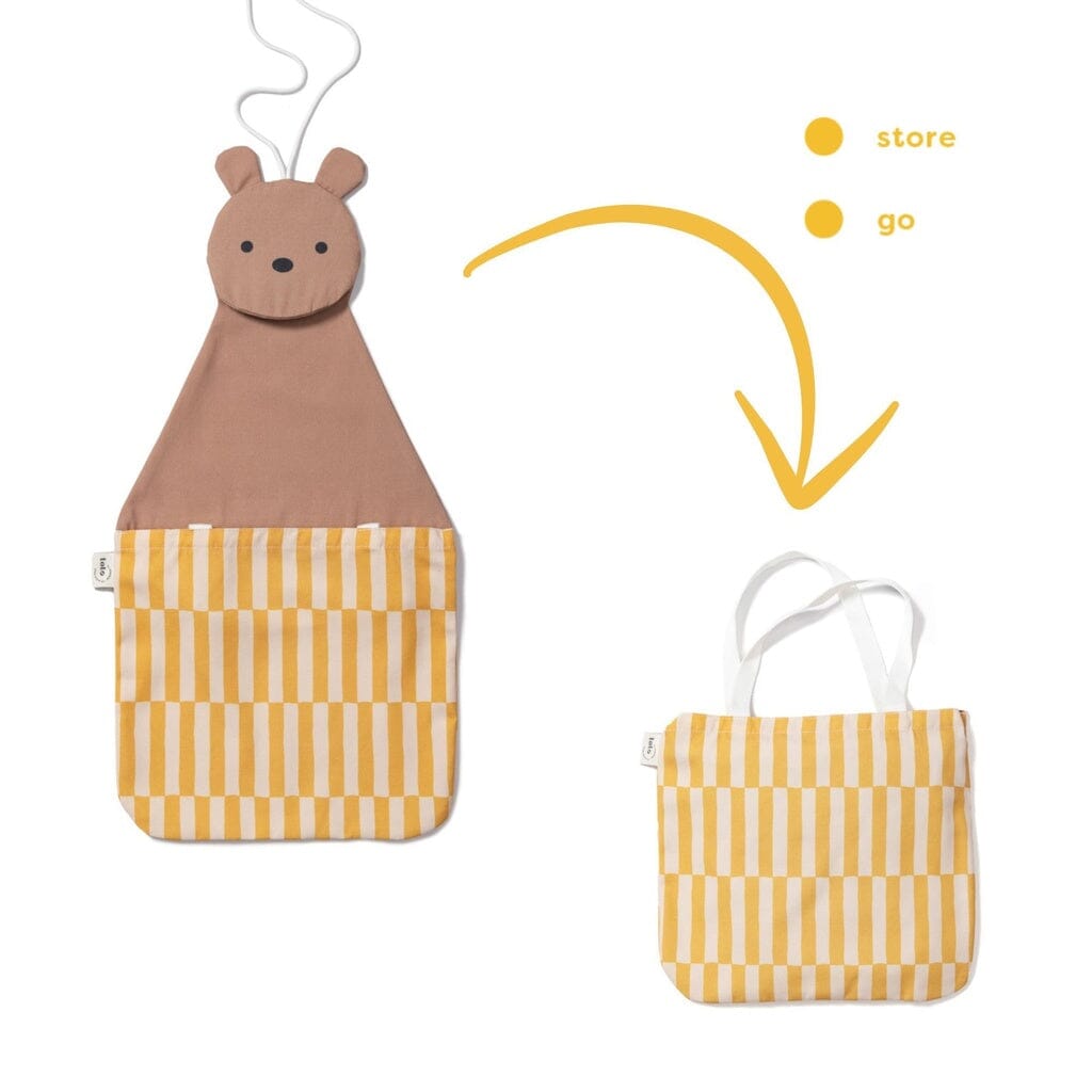 toto bear ours rangement mural & sac - PLAY & GO TOTO BEAR 4895250601659