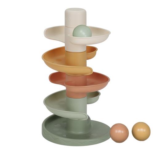 Tour spirale à billes multicolore de Little Dutch