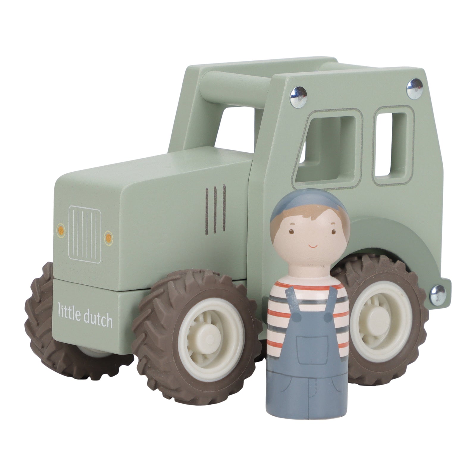 tracteur en bois avec figurine - LITTLE DUTCH LD2551 8713291225510