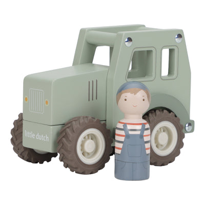 tracteur en bois avec figurine - LITTLE DUTCH LD2551 8713291225510