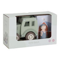 tracteur en bois avec figurine - LITTLE DUTCH LD2551 8713291225510